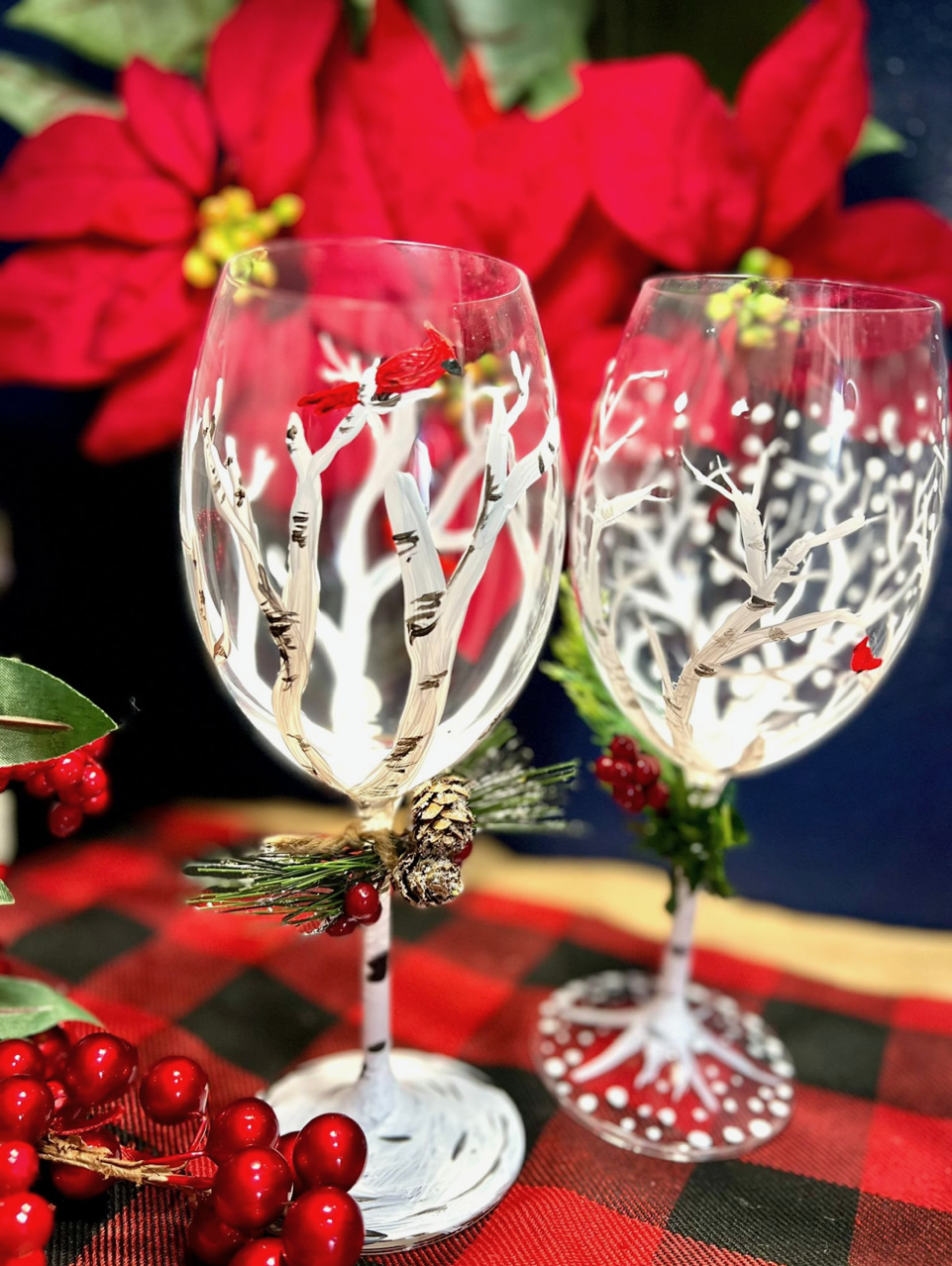 Winter Wine Glasses